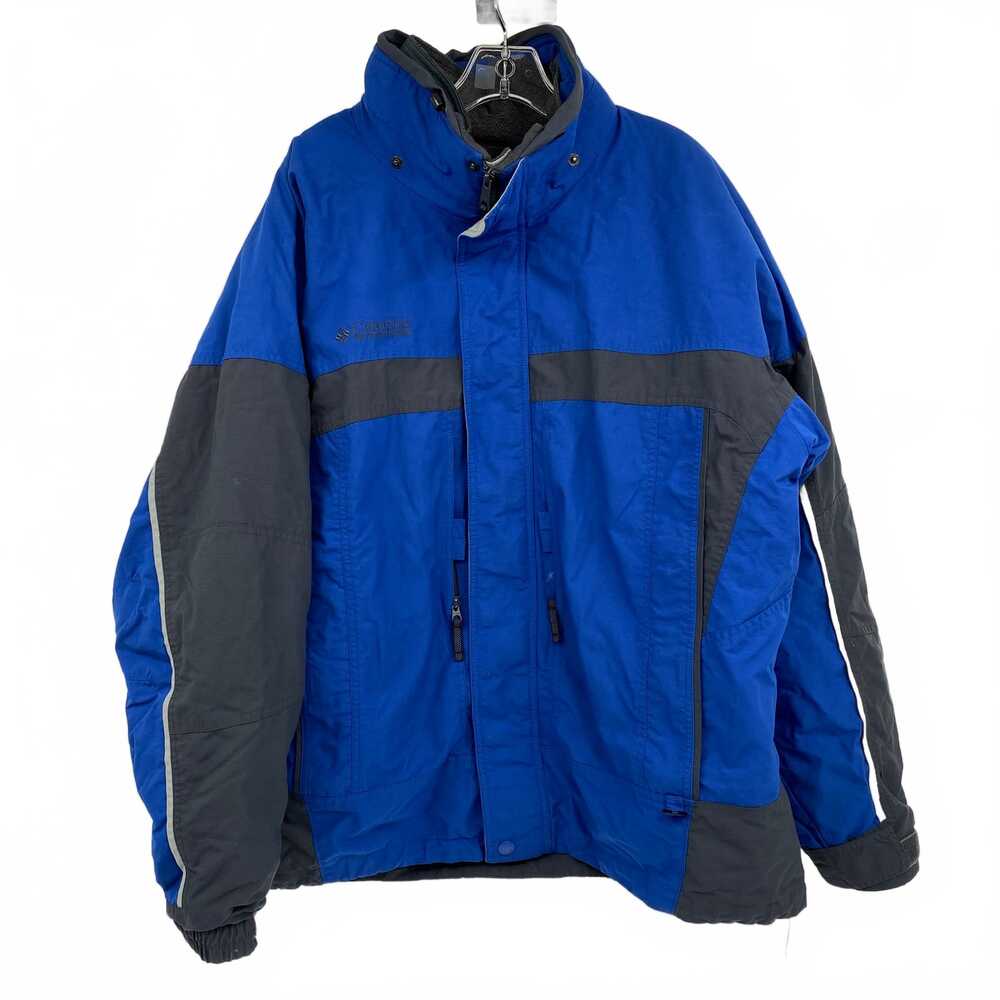 Columbia Blue Gray Jacket Interchange Jacket Nylon Blue Gray | Mens XL